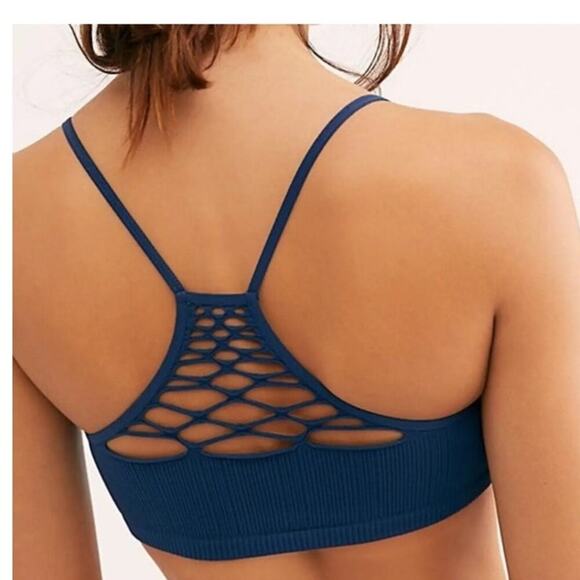 Free People Intimately Nvy Blue Bra Size XS/S - Picture 2 of 5